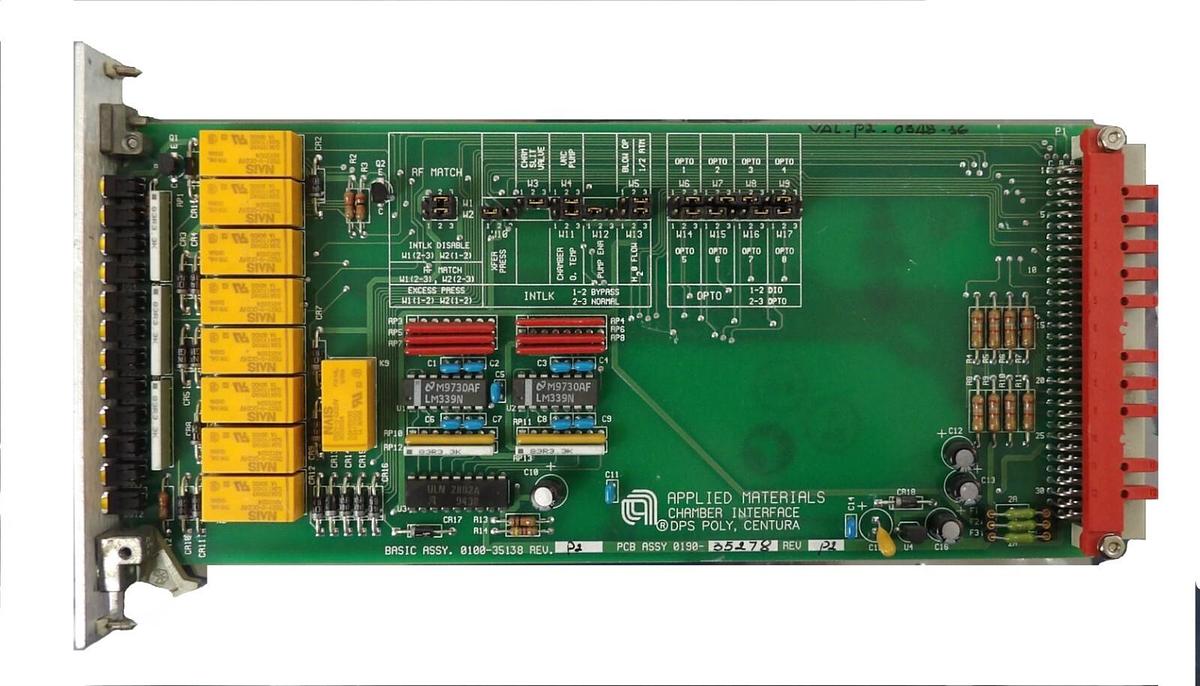Used AMAT Applied Materials 0190-35278 Interface DPS Centura PCB Broken Tab Working