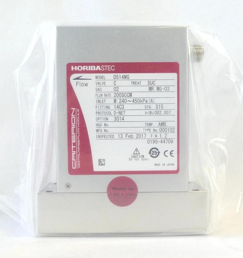 Horiba STEC D514MG Mass Flow Controller MFC 200 SCCM O2 AMAT 0190-44709 New