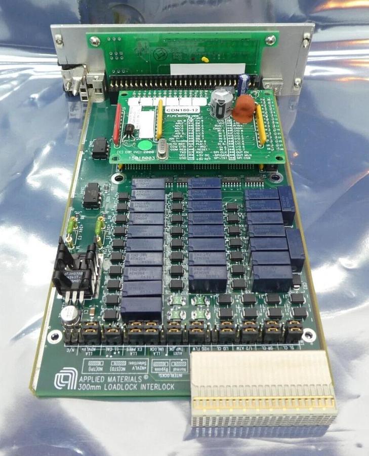 Used DIP CDN180-12 300mm Loadlock Interlock PCB Card AMAT 0190-10208 Working Surplus