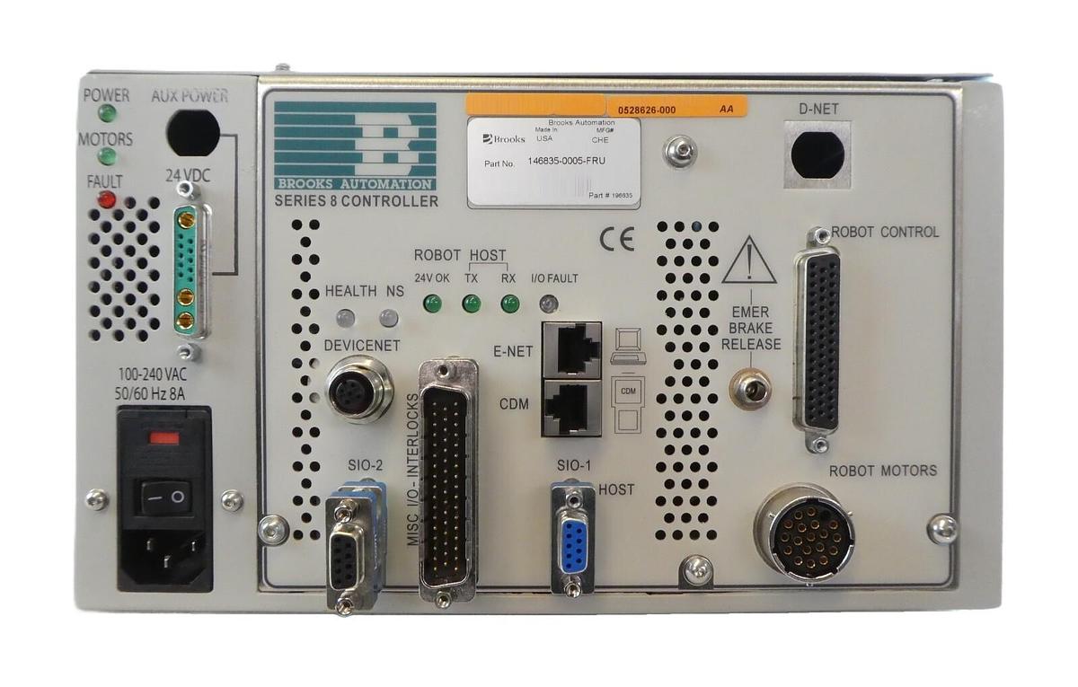 Used Brooks 146835-0005-FRU Series 8 Robot Controller KLA-Tencor 0528626-000 Working
