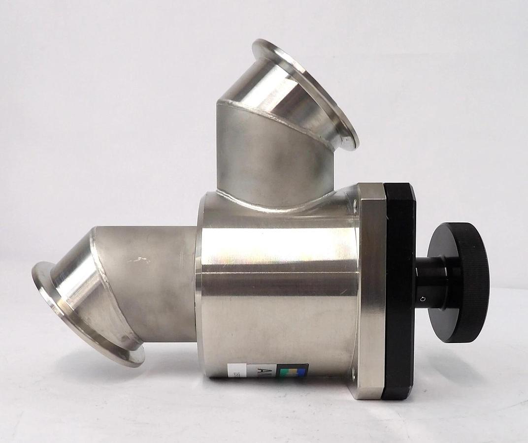 Used Irie Koken 1SV50M0 Manual Vacuum Isolation Angle Valve Working Surplus