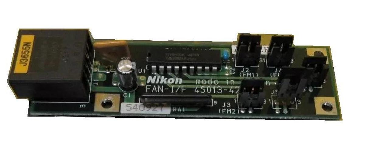 Used Nikon Precision 4S013-423 Interface Board PCB FAN-I/F NSR Series Working