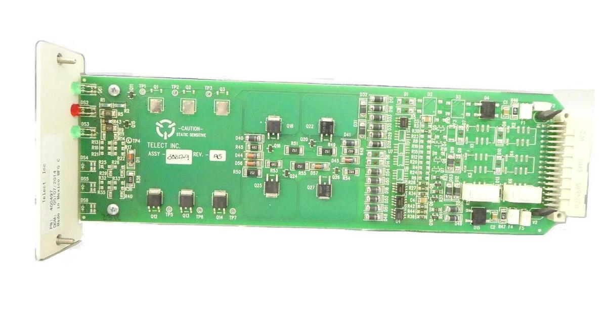 Used Telect 400497 Standard Module Alarm PCB Card GMT/TPA/TPC WHT 303129 Working