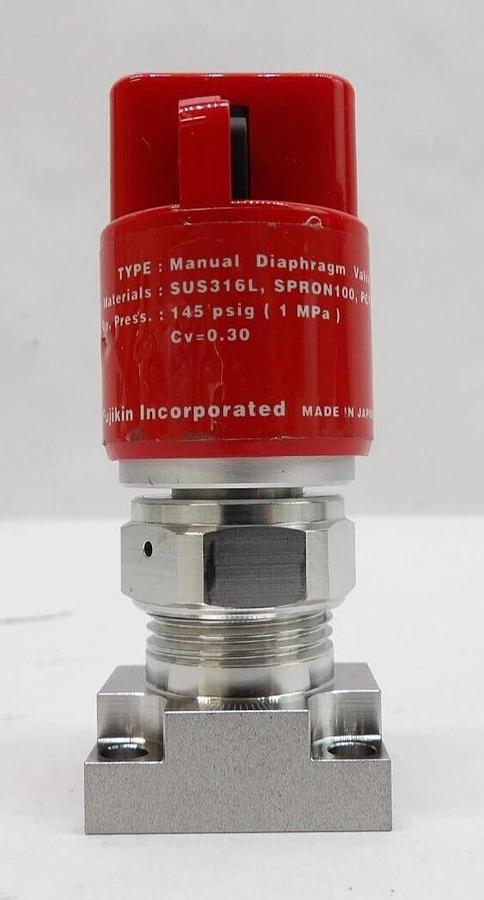 Used Fujikin 316L-P Manual Diaphragm Valve Reseller Lot of 25 Working Surplus