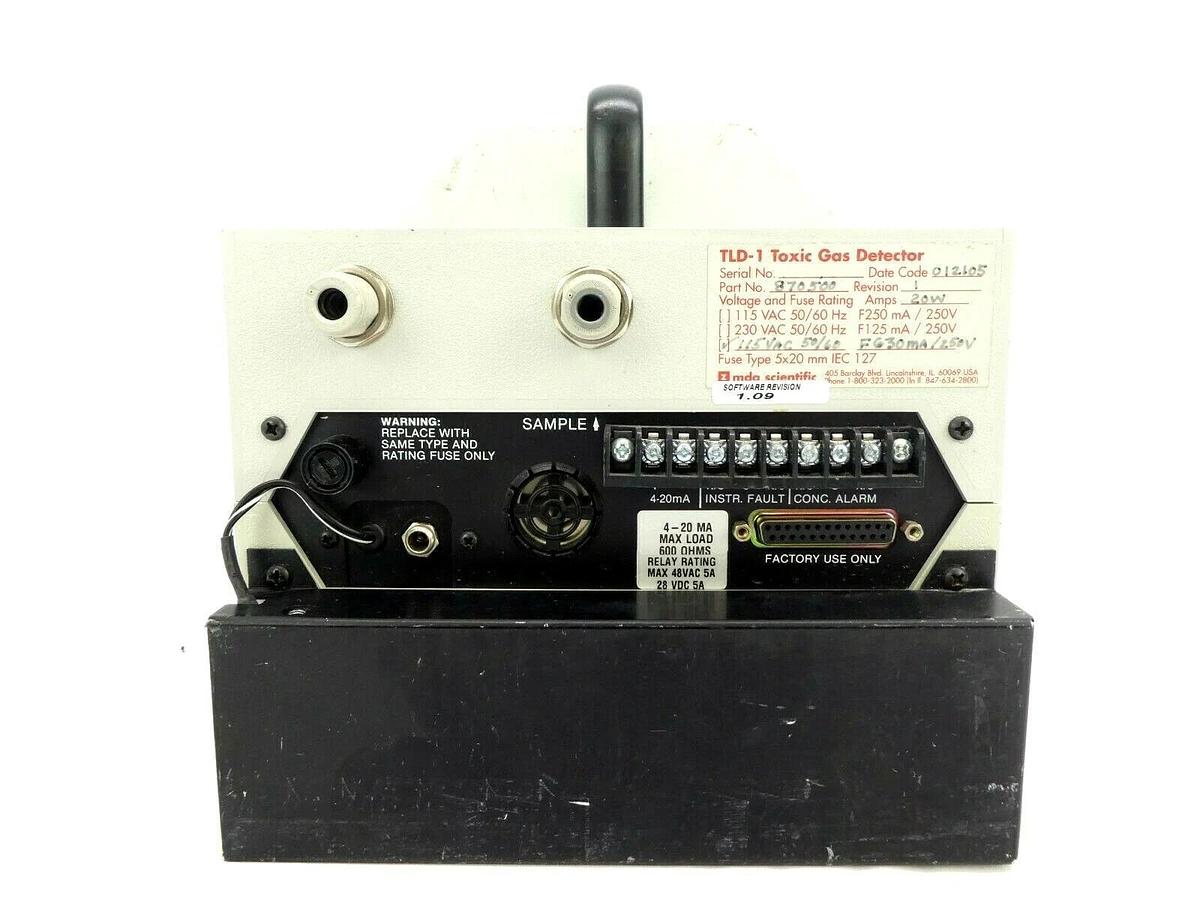 Used MDA Scientific 870500 Toxic Gas Detector TLD-1 Working Surplus