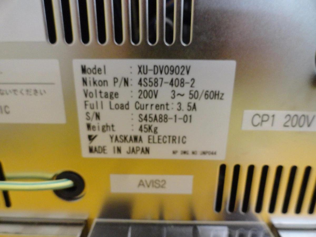 Used Yaskawa Electric XU-DV9020V Linear Motor Amp Nikon 4S013-373-2 NSR Working