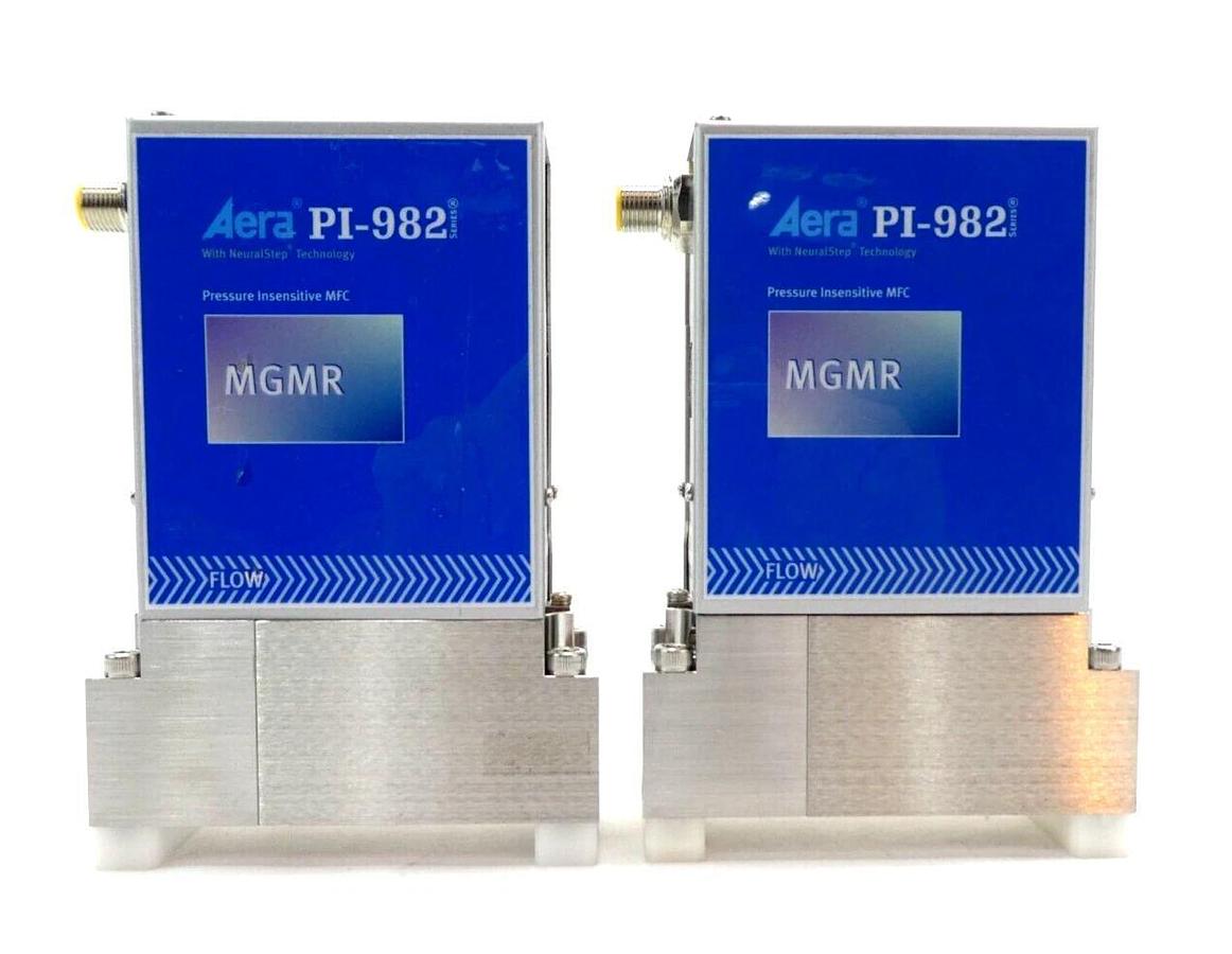 Used Aera PI-98 Series Mass Flow Controller MFC PI-98 PI-980 PI-982 Lot of 8 Working