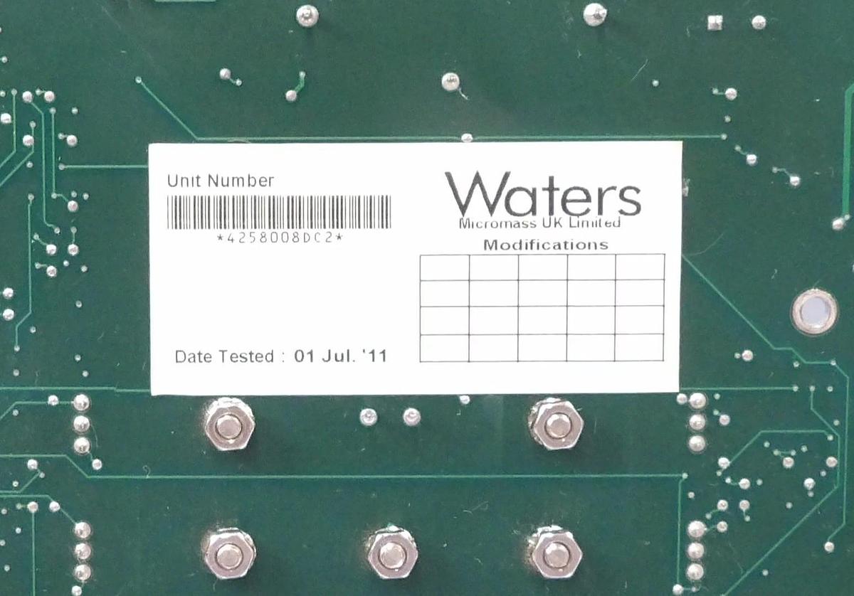 Used Waters Micromass 4258008DC2 Scan Wave Board PCB Card MA4258-202P1D Working