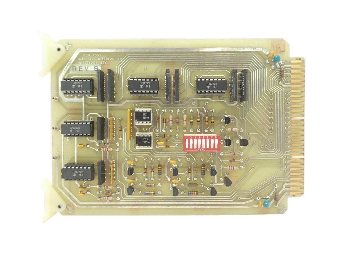 Used Varian Semiconductor VSEA DH4335001 Interface Interlock PCB Card Rev. B Working