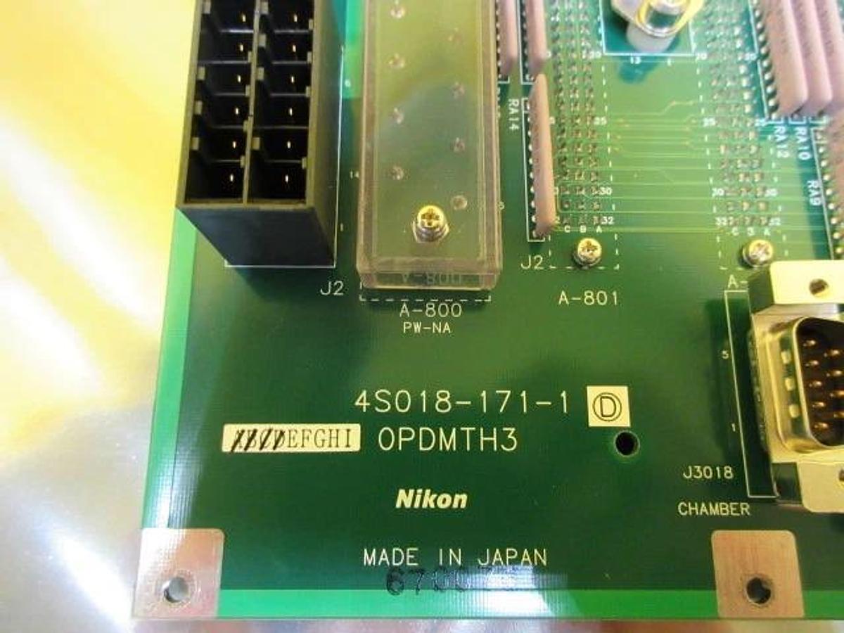 Used Nikon Precision 4S018-171-1D Backplane Interface Board PCB OPDMTH3 NSR Working