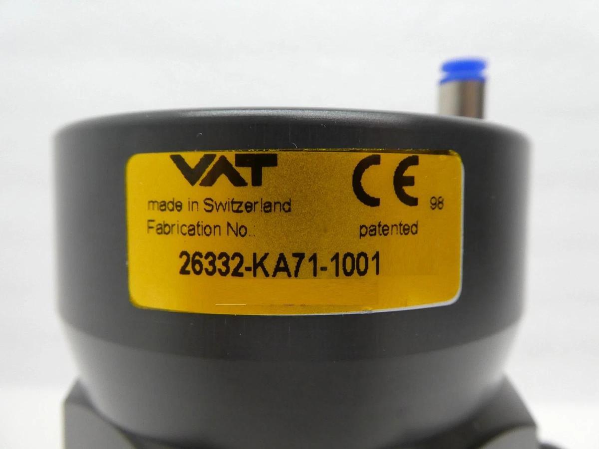 Used VAT 26332-KA71-1001 Pneumatic Angle Valve TEL Tokyo Electron Unity II Used