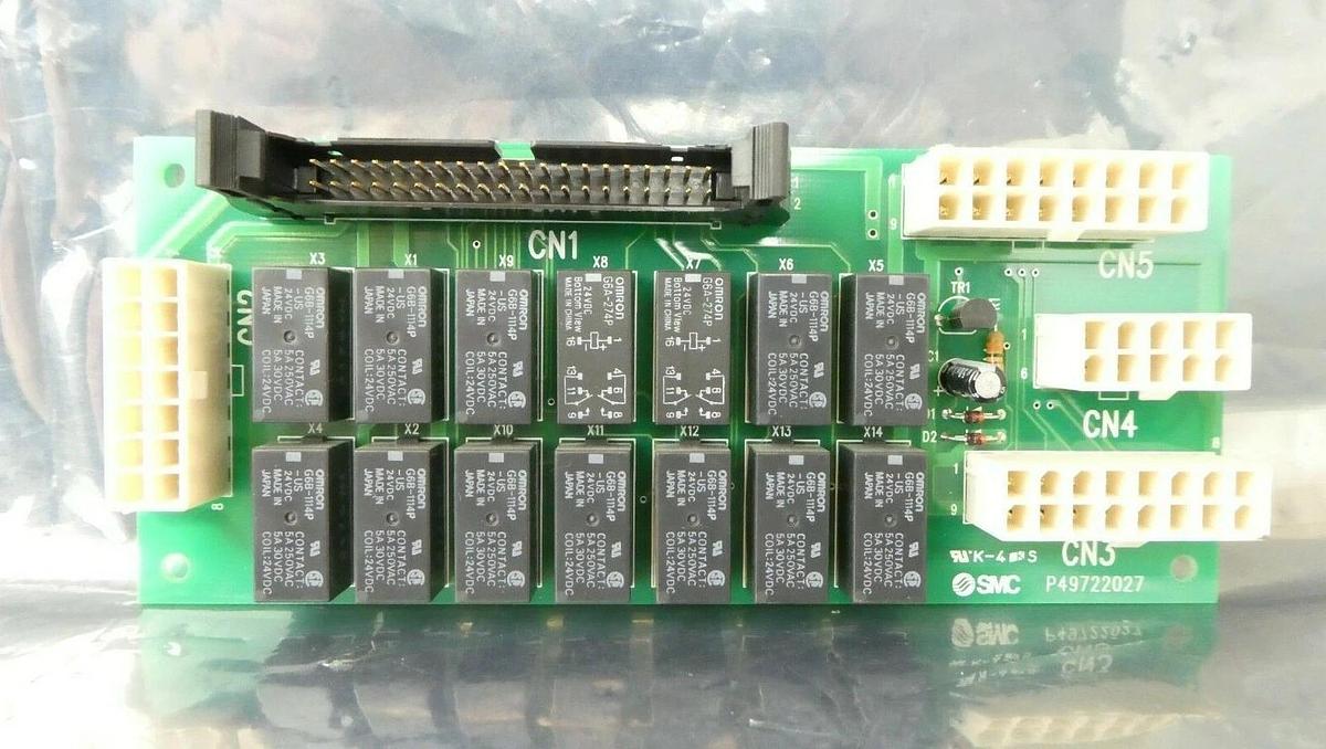 Used SMC P49722027 Relay Interface Module PCB Rudolph F30 TEL Tokyo Electron Working