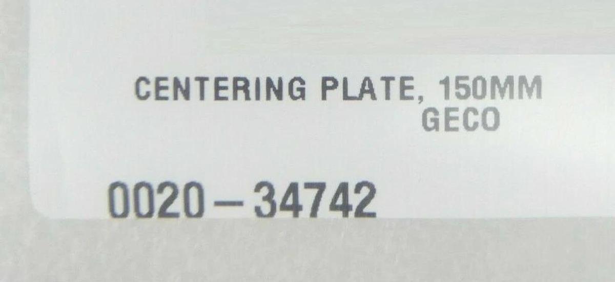 AMAT Applied Materials 0020-34742 150mm Centering Plate New Surplus