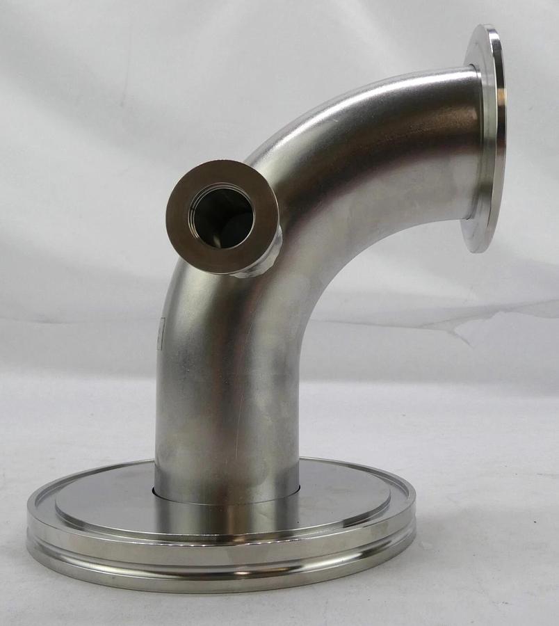 Used MKS Instruments 914-12011-00 High Vacuum Elbow ISO100 ISO-K to NW50 Lot of 5 New