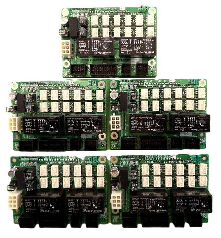 Used TEL Tokyo Electron 2L81-050133-V1 Timer PCB TAB35F-1/HTIL Lot of 5 Working