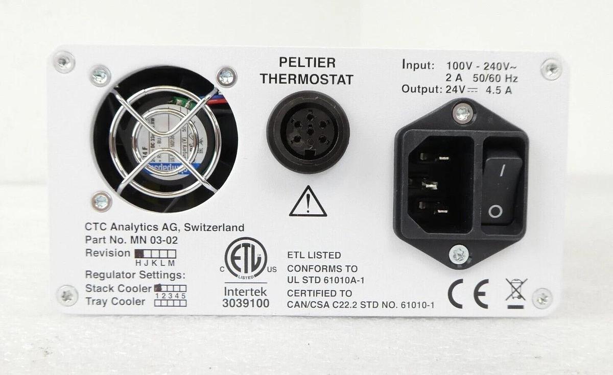 Used CTC Analytics MN 03-02 Peltier Thermostat Module PAL System Working Surplus