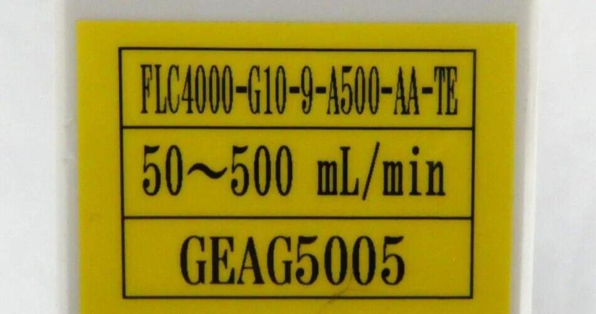 Used Tofco FLC4000-G10-9-A500-AA-TE Automatic Flow Controller FLC4000 Working Surplus