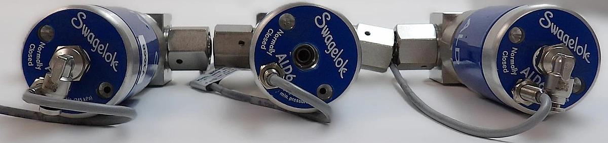Used Swagelok 6LVV-ALD6HFR4-P-CS-NV Pneumatic Diaphragm Valve Reseller Lot of 3