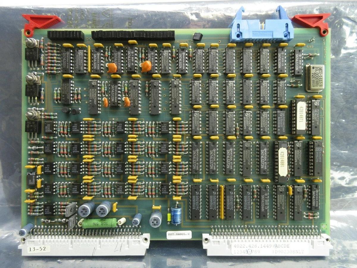 Used ASML 4022.428.14490 Reticle Handling Control PCB Card PAS 5000/2500 Used Working
