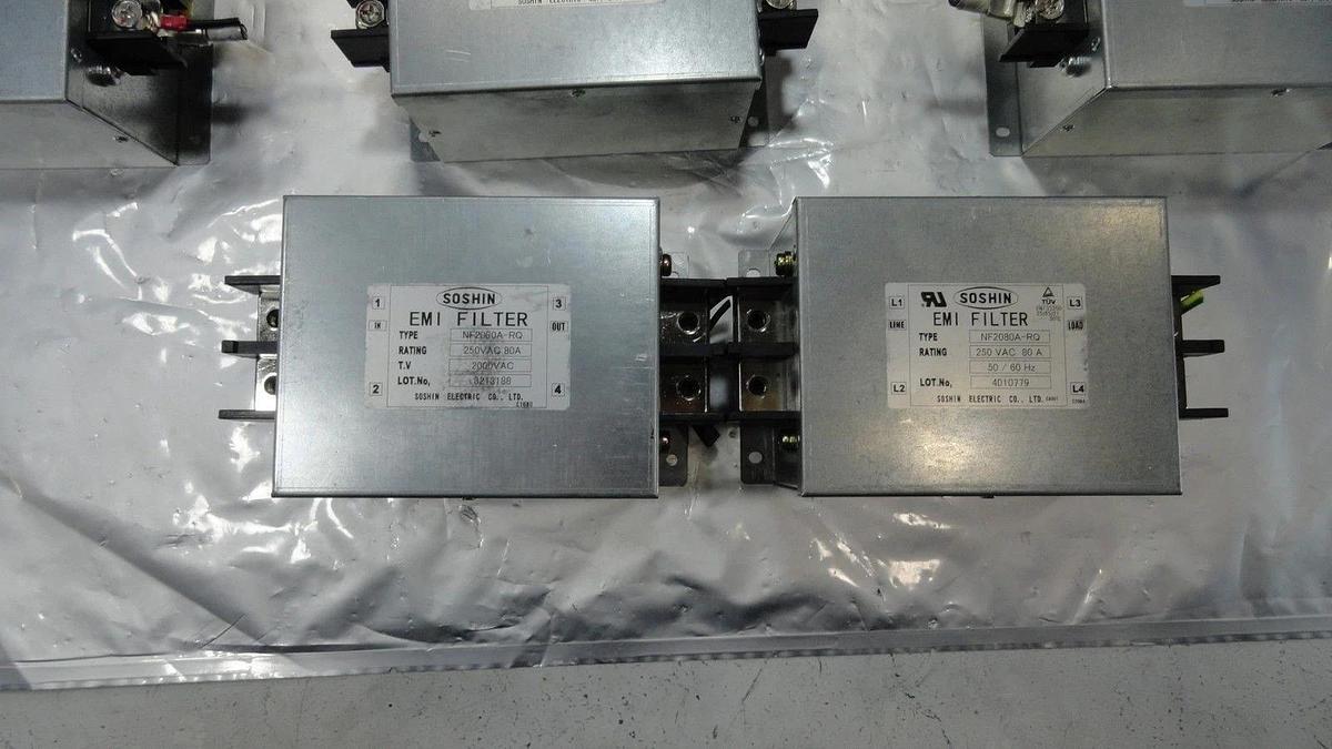 Used Soshin Electric NF2080A-RQ EMI Filter Reseller Lot of 14 Used Working