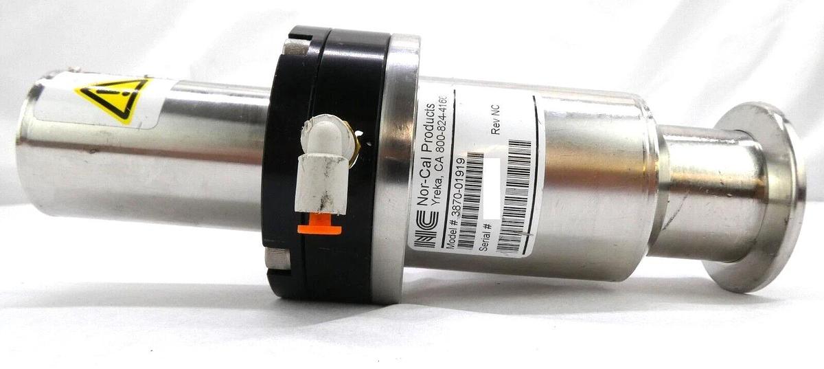 Used Nor-Cal Products 3870-01919 Pneumatic Angle Valve NW40 AMAT Working Surplus