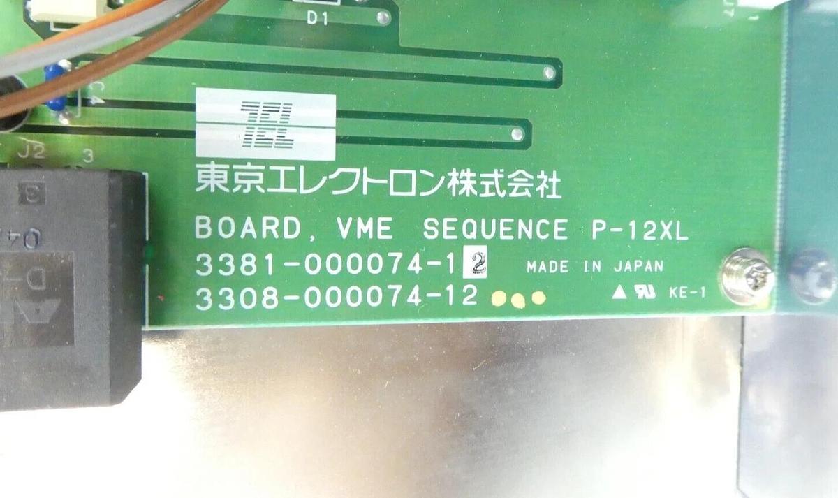 Used TEL Tokyo Electron 3381-000074-12 VME Sequence P-12XL PCB Assembly Working