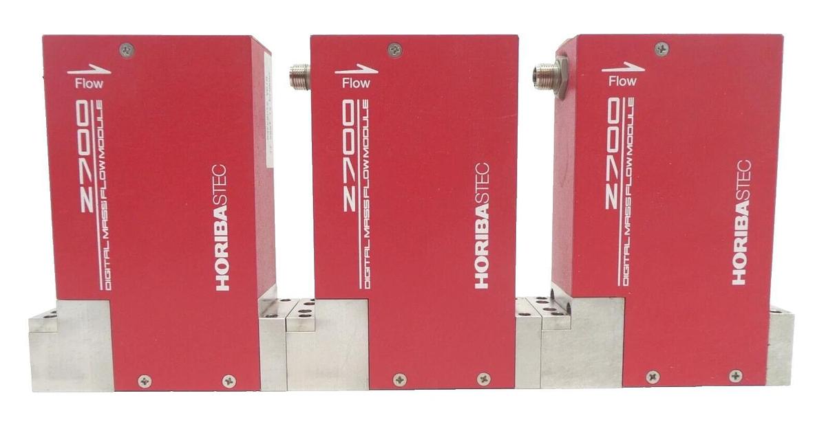 Used Horiba STEC Z700 Mass Flow Controller MFC SEC-Z734AGX SEC-Z744AGX Lot of 3 Spare