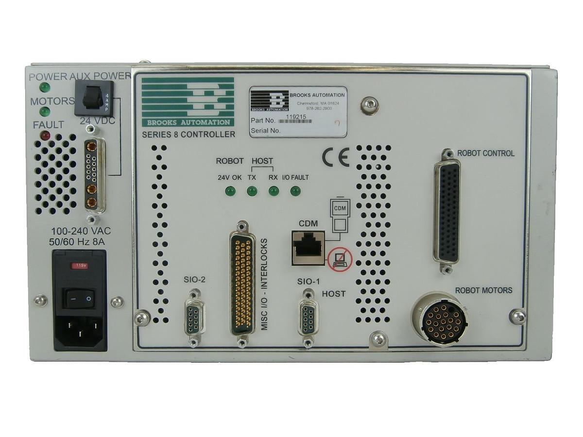 Used Brooks Automation 119215 Wafer Handling Robot Controller Series 8 Working