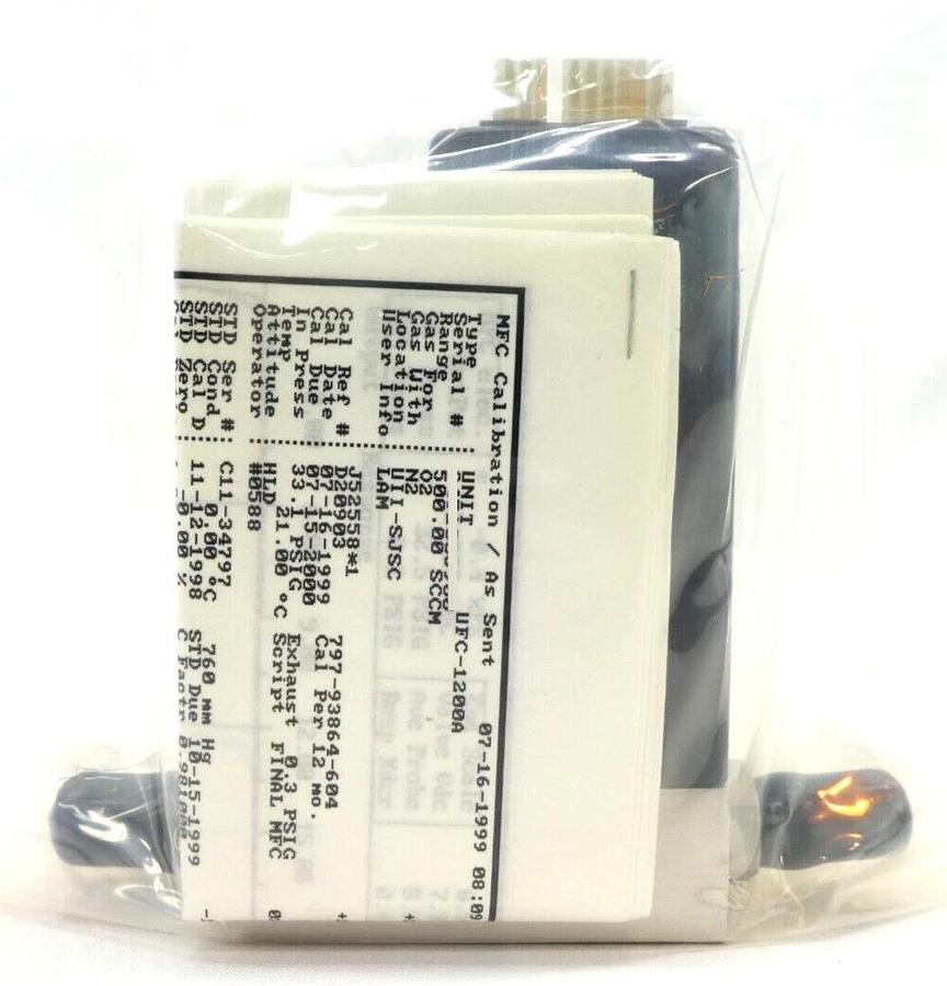 Unit 1200-100408 Mass Flow Controller MFC UFC-1200A 500 SCCM O2 797-093864-604