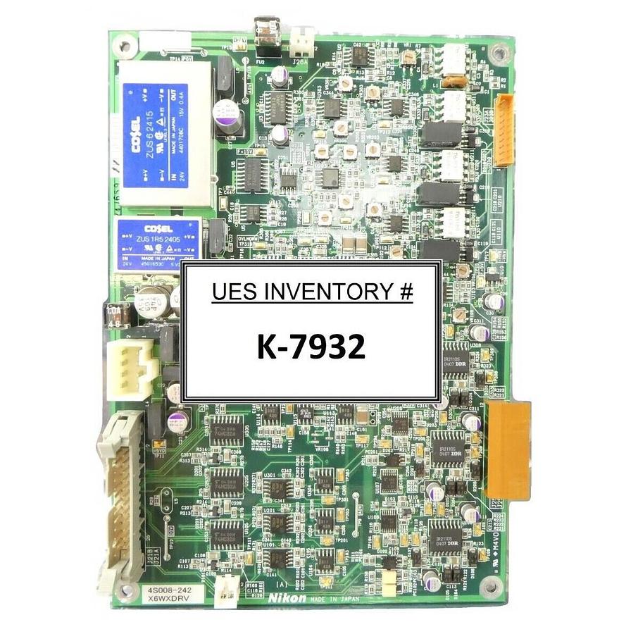 Used Nikon 4S008-242 Driver X6WXDRV PCB NSR Series System Chipped Plastic Working