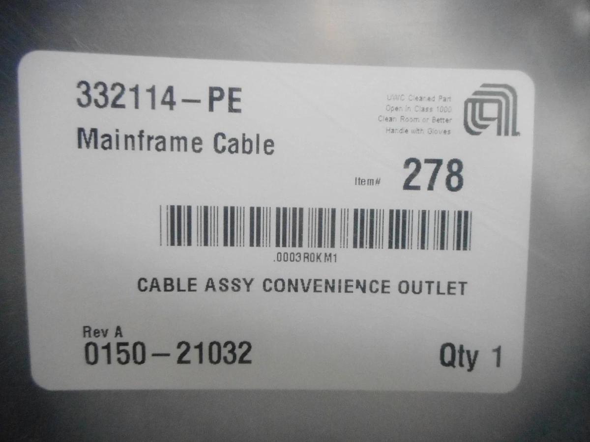AMAT Applied Materials 0150-21032 Mainframe Cable Convenience Outlet New