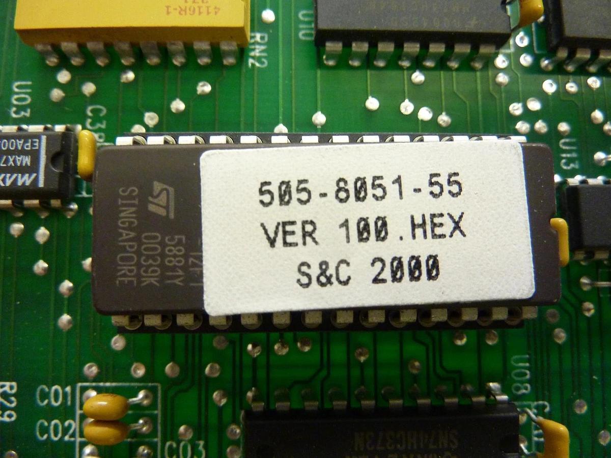 Used S&C Electric 005-111-4 Fiber Optic Board PCB 004-111 Module #8 Used Working