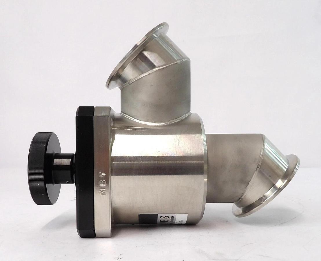 Used Irie Koken 1SV50M0 Manual Vacuum Isolation Angle Valve Working Surplus