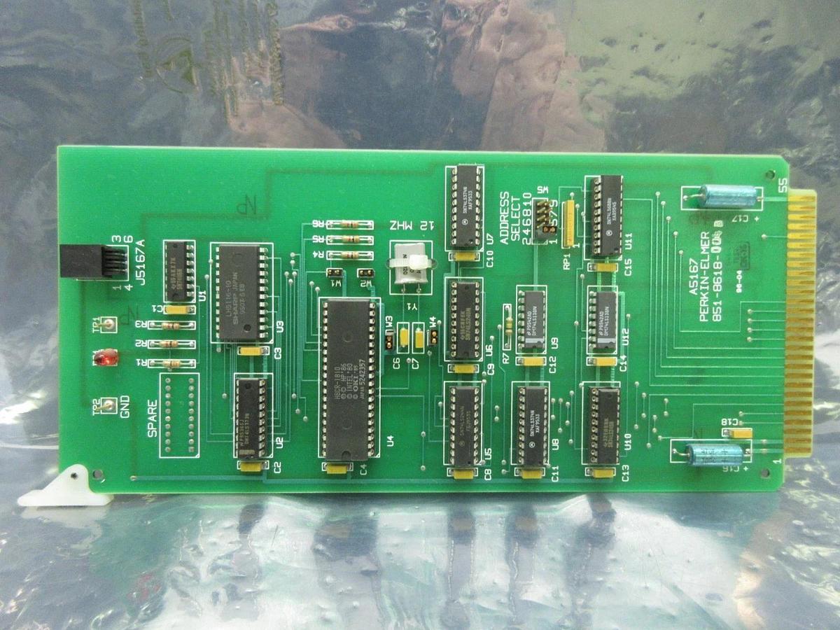 Used Perkin-Elmer 851-8618-004 Processor PCB Card A5167 Rev. B SVG ASML 90S Used