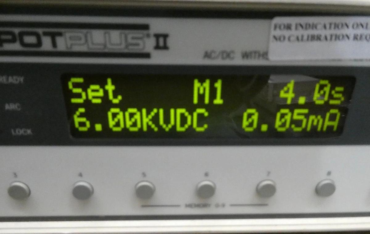 Used Associated Research 5560DT Dielectric Withstand Tester Hypot Plus II Working