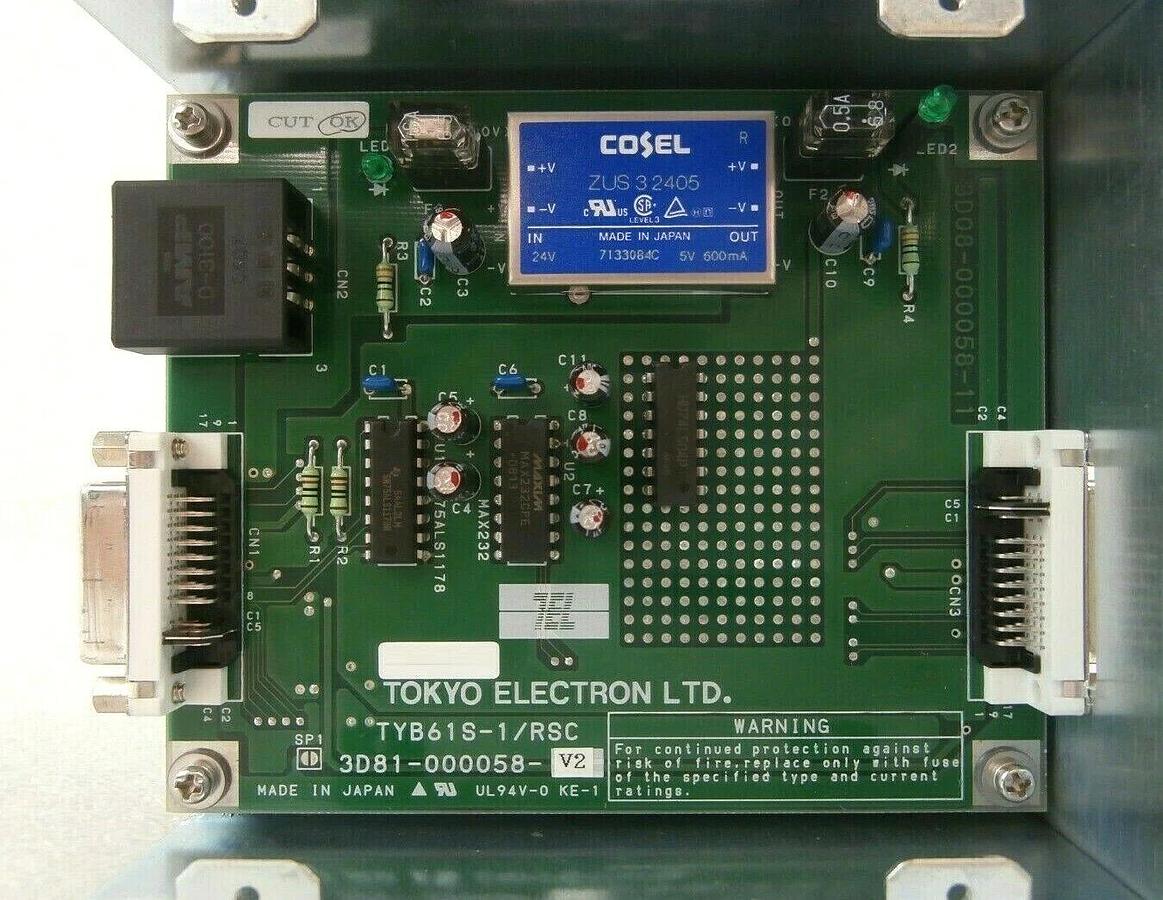 Used TEL Tokyo Electron FPD BOX Panel PCB 3D81-000058-V2 TYB61S-1/RSC Working Spare