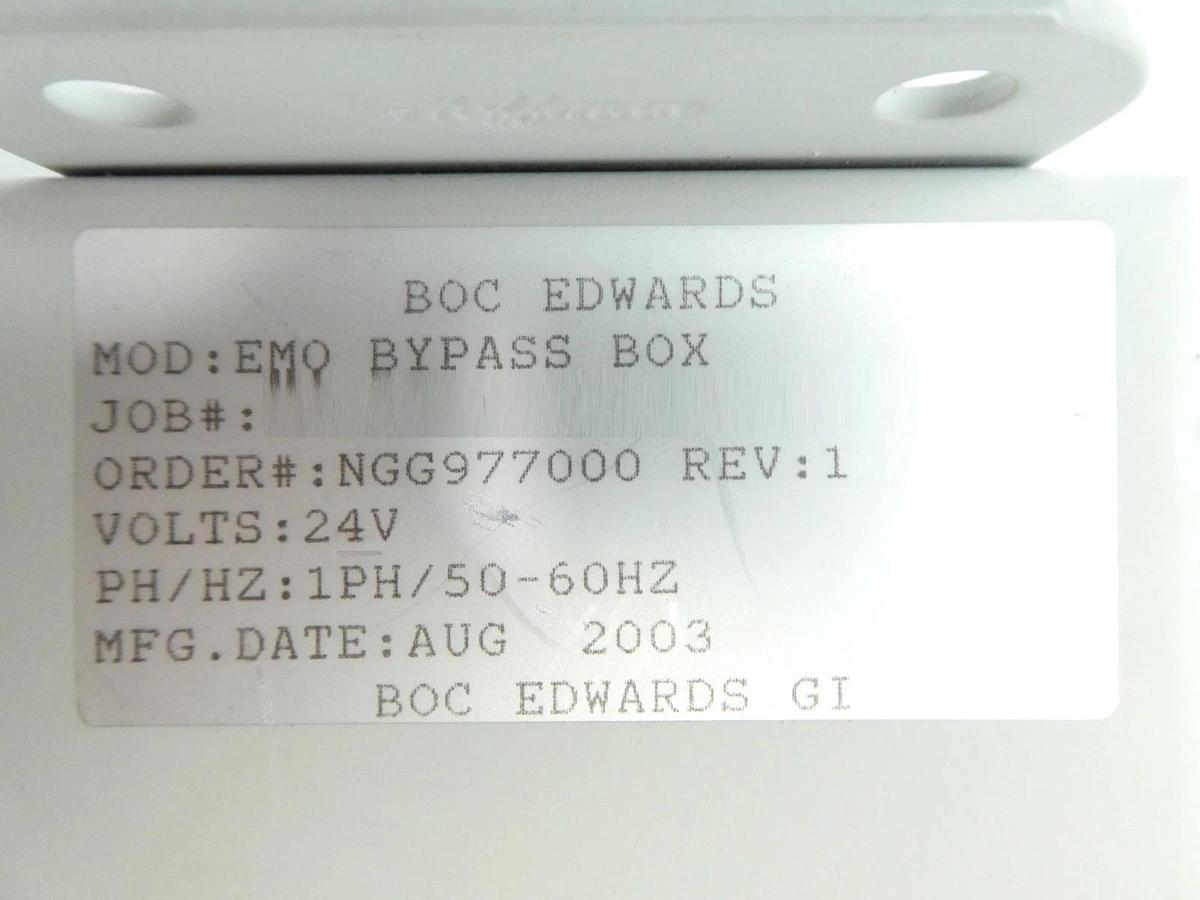 Edwards NGG977000 EMO Bypass Box New Surplus