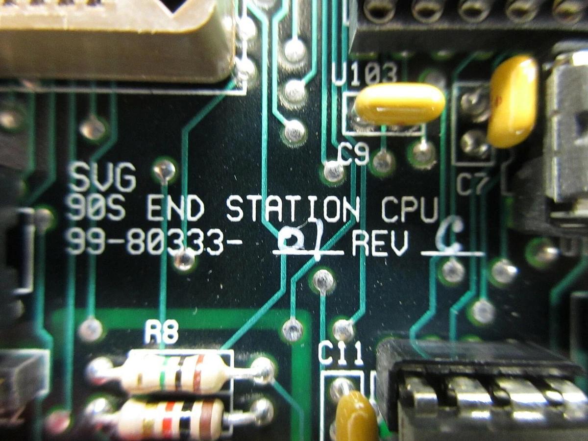 Used SVG Silicon Valley Group 99-80333-01 End Station CPU PCB Rev. C 90S Working