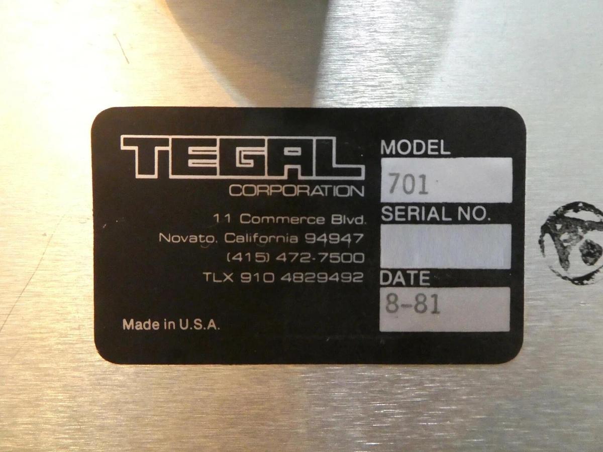 Used Tegal 701 Inline Automatic Wafer RF Plasma Etcher Tested Working As-Is