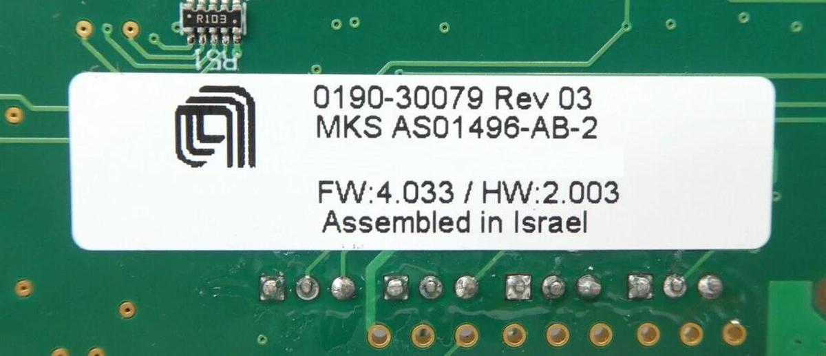 Used MKS Instruments AS01496-AB-2 DeviceNet PCB Card AMAT 0190-30079 Working Surplus
