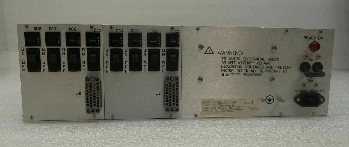 Used Brooks Automation 001-3710-03 26VDC Power Supply 13710-03 Rev. J Used Working