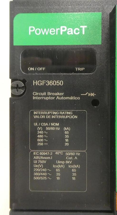 Schneider Electric HGF36050 Circuit Breaker PowerPacT Square D New Surplus