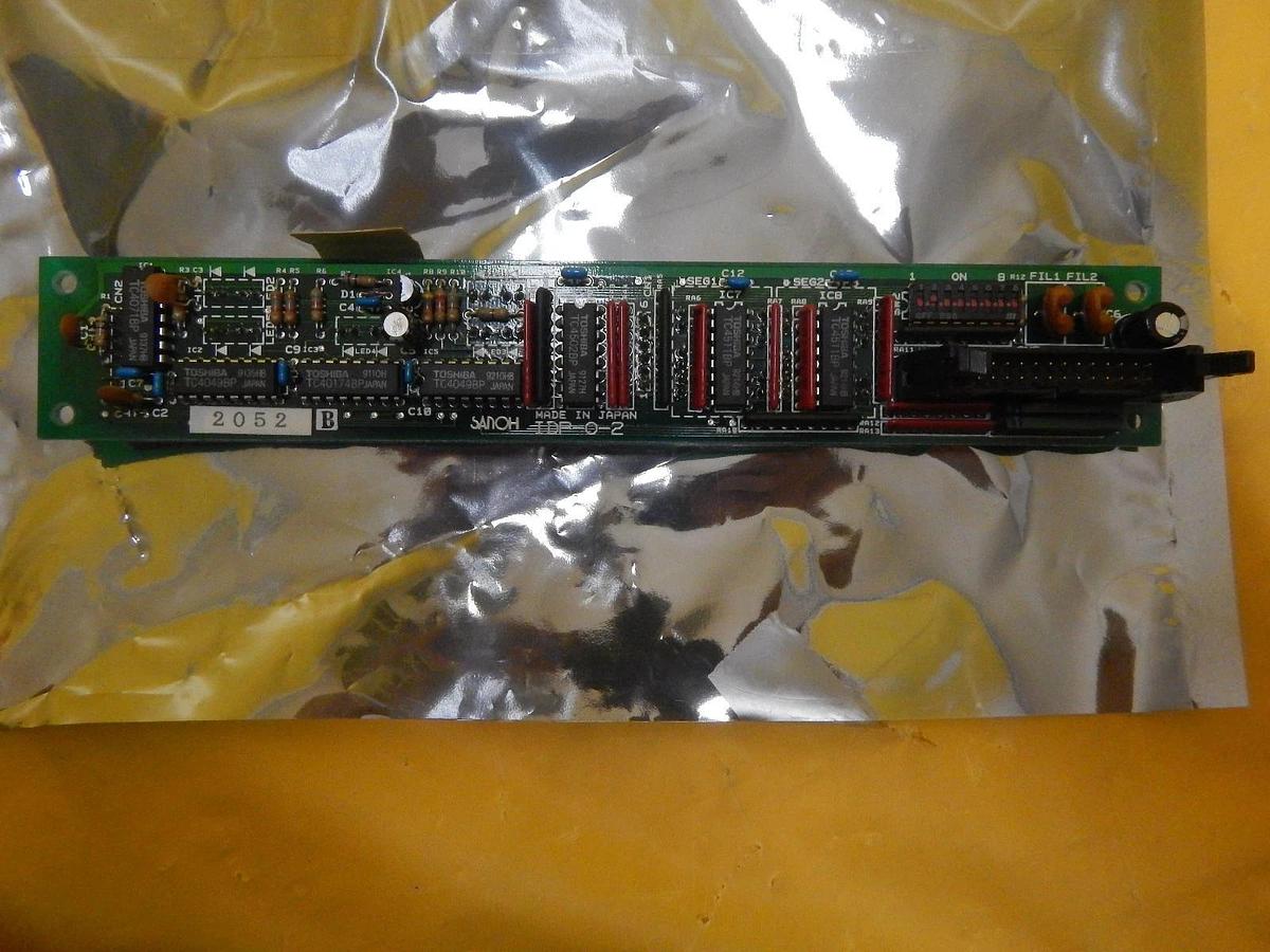 Used Sanoh IDP-0-2 Start Stop Keypad Board PCB Screen SC-W60A-AV Used Working