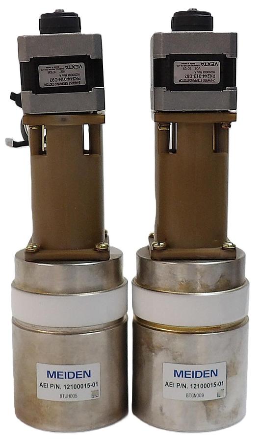 Used Meiden 12100015-01 Variable Vacuum Capacitor Lot of 2 Working
