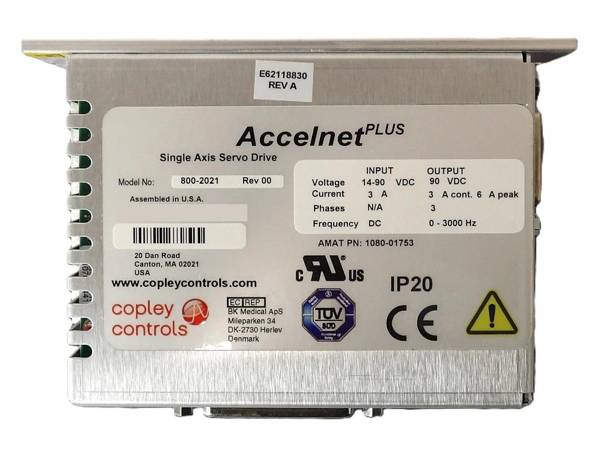 Used Copley Controls 800-2021 Servo Drive AMAT Applied Materials 1080-01753 Working