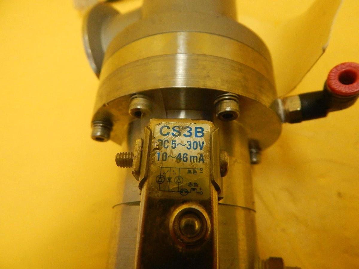Used Koganei Right Angle Pneumatic Valve N.O. Stainless NW40 Sensor CS3B Used Working