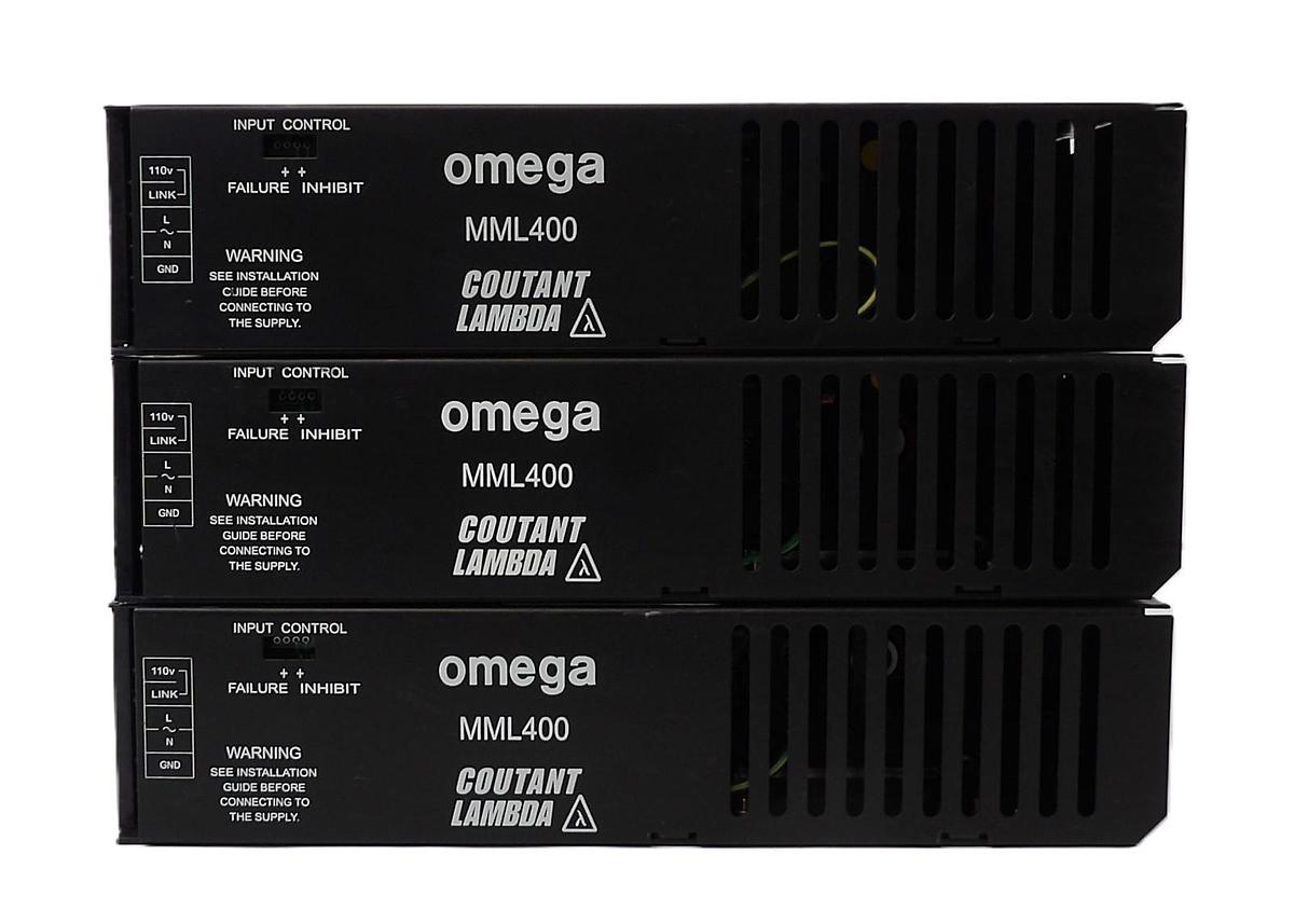 Used TDK-Lambda E20801 AC/DC Power Supply Omega Series MML400U Lot of 3 Working