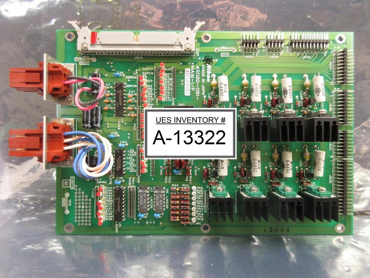 Used Nikon 4S020-091 Interface Board PCB MAIN-I/F NSR-1755G7A Step-and-Repeat Used