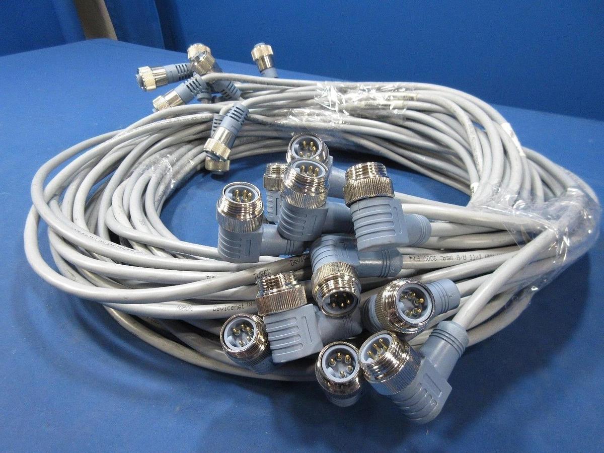 Used Devicenet 10150721 10’ Cables Lot of 13 used working