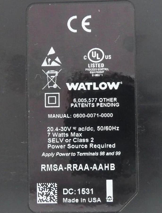 Used Watlow EZ-ZONE Temperature Controller RMZ4-2004 RMEA-CJAT RMEA-FFJT RMSA-RRAA